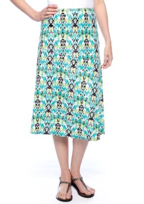 Choices Printed Ity Skirt