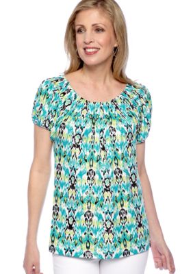 Choices Printed Dolman Sleeve Shirt