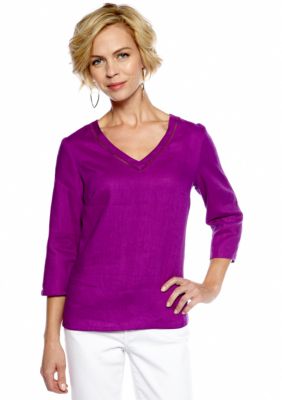 Cha Cha Vente Solid Linen Shirt