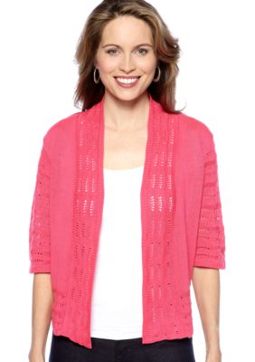 Choices Three Quarter Sleeve Shrug