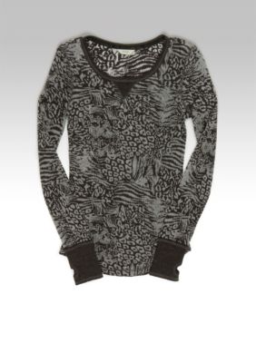 Grane Long Sleeve Floral Thermal Tee