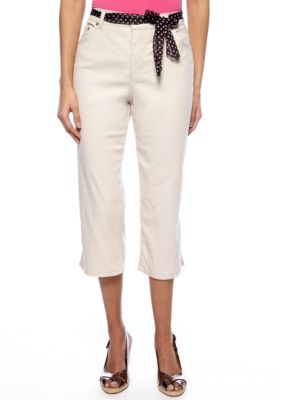 Kim Rogers Petite Belted Easy Fit Capri