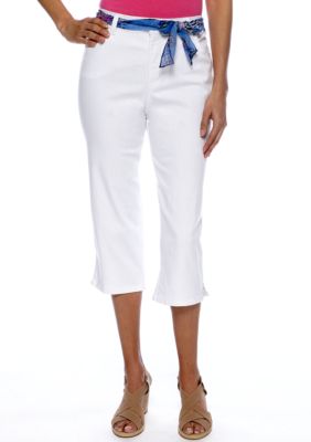 Kim Rogers Petite Belted Easy Fit Capri