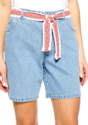 Kim Rogers Short With Crochet Belt