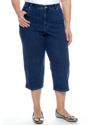 Kim Rogers Plus Size Wash Capri