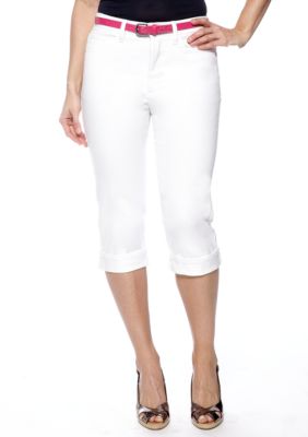 Lee&reg Platinum Norma White Capri With Belt
