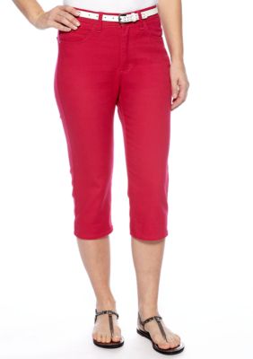 Lee&reg Platinum Norma Classic Fit Rolled Cuffed Belted Capri