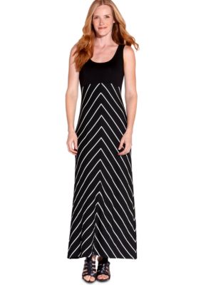 Karen Kane Electric Tide Stripe Maxi Tank Dress