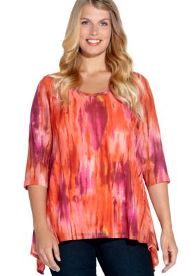 Karen Kane Plus Size Handkerchief Top