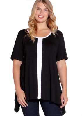 Karen Kane Plus Size Handkerchief Top