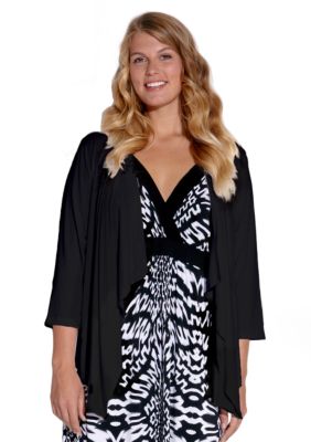 Karen Kane Plus Size Open Front Jacket