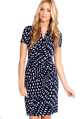 Karen Kane Electric Tide Printed Cascade Dress