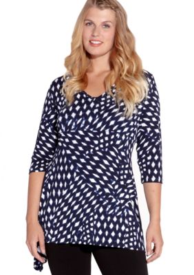 Karen Kane Plus Size Handkerchief Top