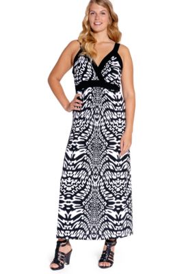 Karen Kane Plus Size Banded Maxi Dress