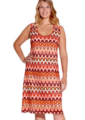 Karen Kane Plus Size Crochet Knit Dress