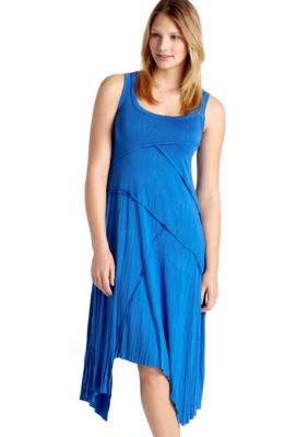 Karen Kane Electric Tide Sleeveless Handkerchief Hem Dress