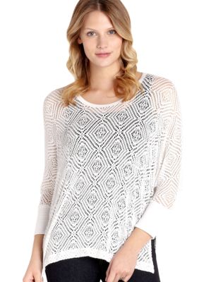 Karen Kane Cross Creek Crochet Lace Top
