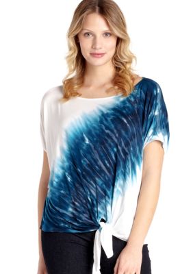 Karen Kane Cross Creek Tie Front Top