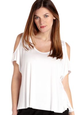 Karen Kane Cross Creek Cold Shoulder Top