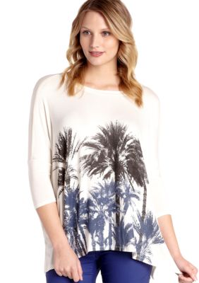 Karen Kane Melrose Palmetto Tree Tunic Top