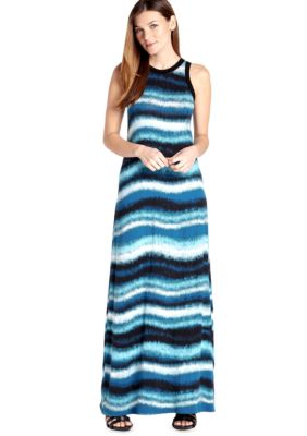Karen Kane Cross Creek High Neck Maxi Dress