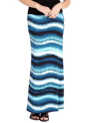 Karen Kane Cross Creek Contrast Maxi Skirt