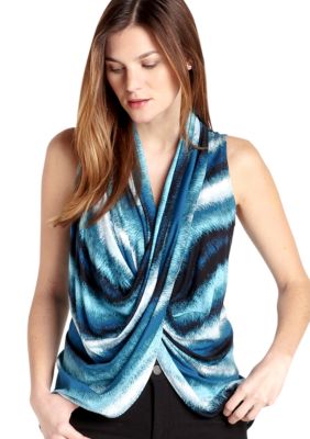 Karen Kane Cross Creek Sleeveless Crossover Top