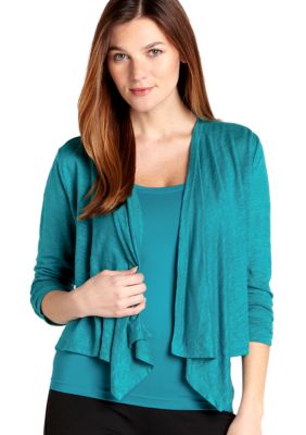 Karen Kane Cross Creek Shirred Sleeve Drape Jacket