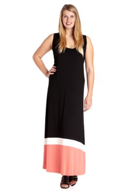 Karen Kane Plus Size Colorblock Maxi Dress