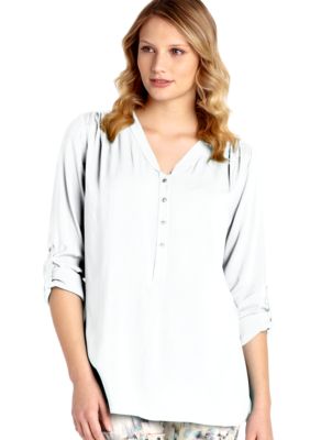 Karen Kane Cross Creek Roll Tab Sleeve Top