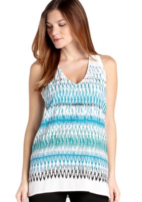 Karen Kane Cross Creek Zig Zag Print Tank Top