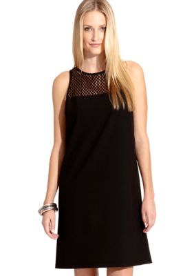 Karen Kane Melrose Chateau Mesh Yoke Shift Dress