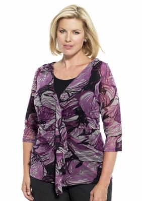 Karen Kane Plus Size Printed Top