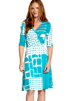 Karen Kane South Beach Wrap Top Dress