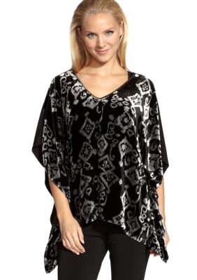 Karen Kane Cosmopolitan Velvet Scarf Top
