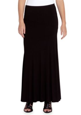 Karen Kane Indigo Bay Maxi Flare Skirt