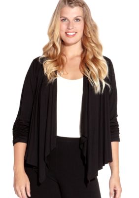 Karen Kane Plus Size Shirred Sleeve Jacket