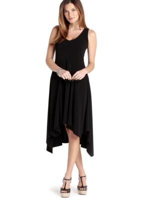 Karen Kane Cross Creek Asymmetrical V-Neck Dress