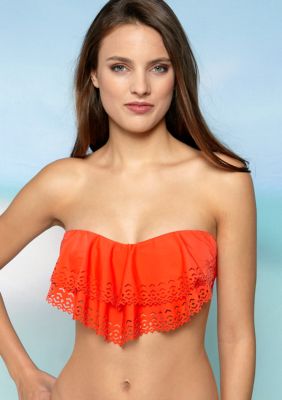 Jessica Simpson Summer Ruffle Bandeau Top