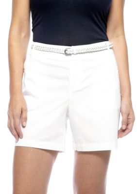 Madison Belted Twill Short
