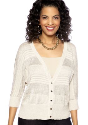 Madison Lurex Woven Cardigan