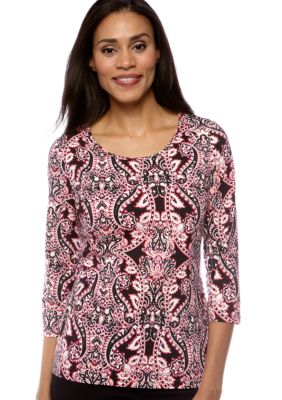 Madison Dreamy Scroll Print Tee
