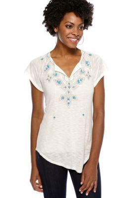 Madison Beaded Raglan Sleeve Top