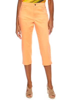 Madison Solid Twill Crop Pant