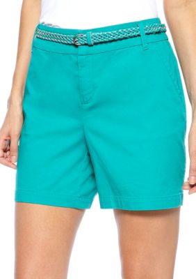 Madison Belted Twill Short