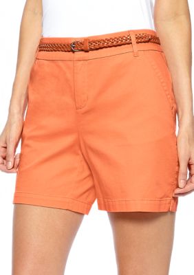 Madison Belted Twill Short