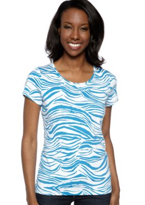 Madison Striped Core Ribbed Tee