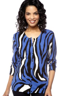 Madison Zebra Printed Cardigan