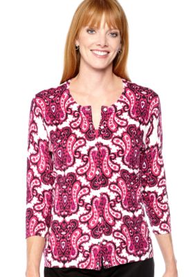 Madison Paisley Print Cardigan