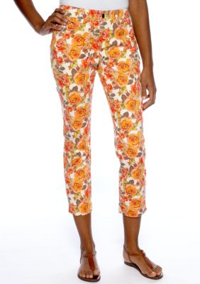Madison Floral Print Ankle Pants